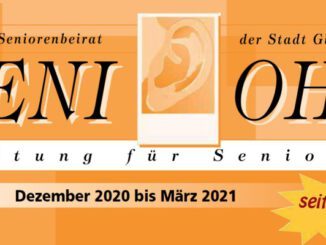 SeniOhr: Die neue Ausgabe der „SeniOhr“, die Zeitschrift des Seniorenbeirates Gladbeck, ist soeben erschienen. Lesestoff für SeniorInnen.