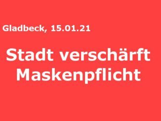 Gladbeck: Stadt verschärft Maskenpflicht