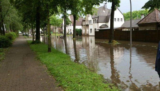 Überschwemmung in Zweckel Die Stadtverwaltung teilt mit