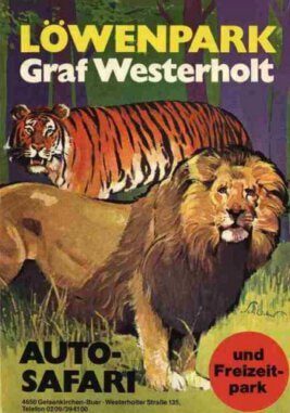 Plakat für den Löwenpark in GE-Buer