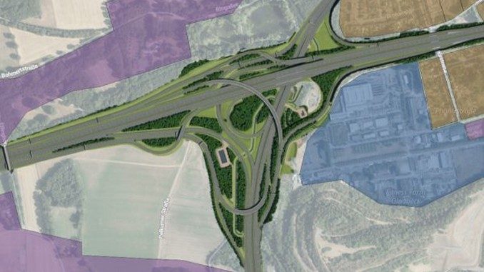 Autobahnkreuz Stand 23.06.2021 Autobahnkreuz A2 / A52