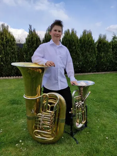 Linus Ansgar Pfister: 1. Preis auf der Tuba