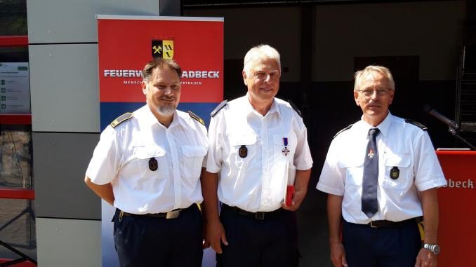 Feuerwehr-Ehrenkreuz für den Gladbecker Peter Frank