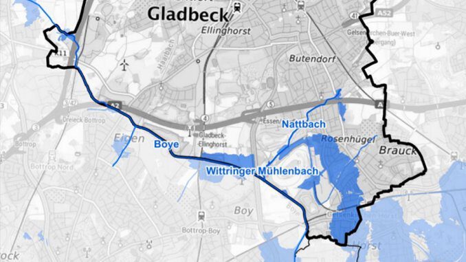 Hochwassergefahrenkarten - Warum veröffentlicht die Stadt Gladbeck sie nicht?