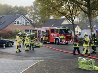 Saunabrand in Gladbeck-Brauck - Feuerwehreinsatz