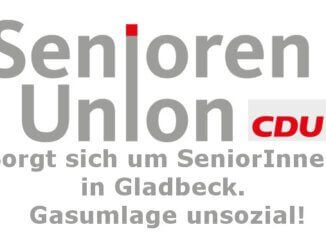 CDU Gladbeck: Gasumlage für Kleinrentner unzumutbar
