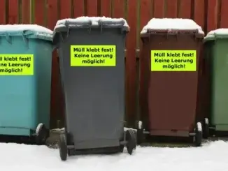 Frost im Mülleimer - der ZB Gladbeck warnt