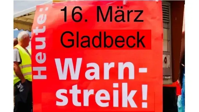 Zentraler Betriebshof Gladbeck auch vom Streik betroffen