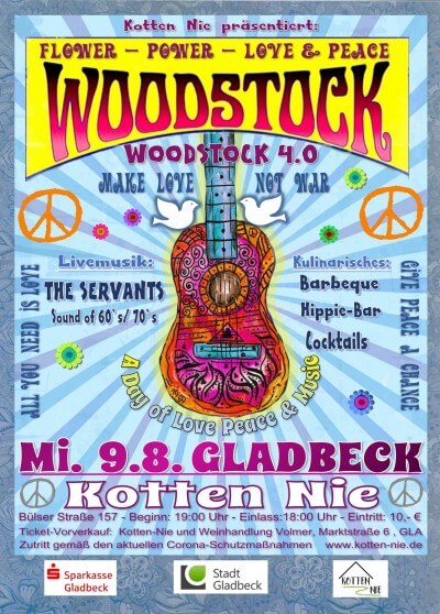 Veranstaltungsflyer Woodstock