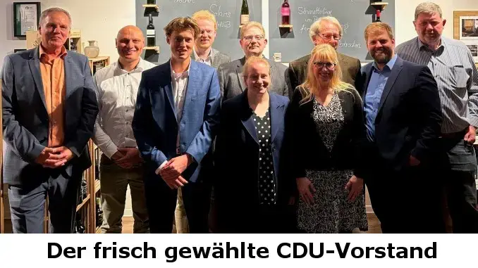 Neuwahl des CDU-Stadtverbandsvorstands Gladbeck