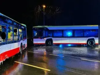 Busunfall mit fünf Verletzten in Gladbeck