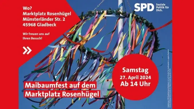 Maibaumfest der SPD in Gladbeck-Süd