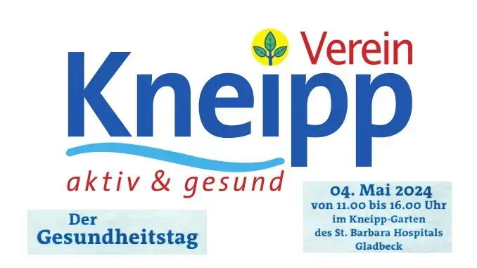 Kneipp-Verein Gladbeck e.V. mit Gesundheitstag am 4. Mai