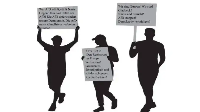 Letzter Protest gegen die AfD vor der Europawahl