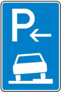 Parken auf dem Geweg