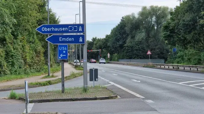 Straßenlaternen schränken das Blickfeld ein