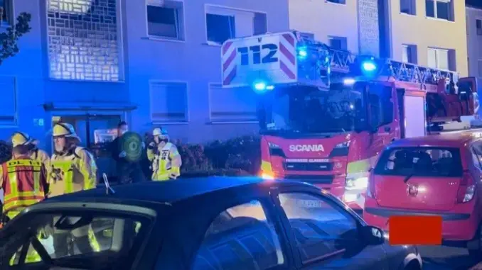 Wohnungsbrand in Gladbeck mit Menschenleben in Gefahr