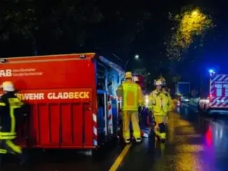 Gewerbeobjekt brannte in Gladbeck - Feuerwehr mit 33 Kräften