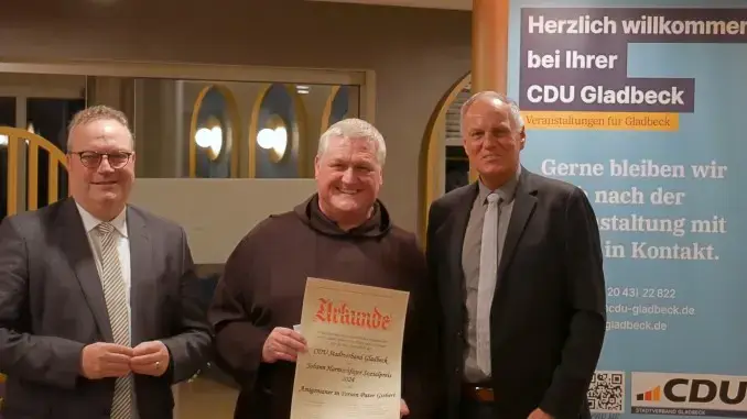 Johann-Harnischfeger-Sozialpreis von CDU Gladbeck verliehen