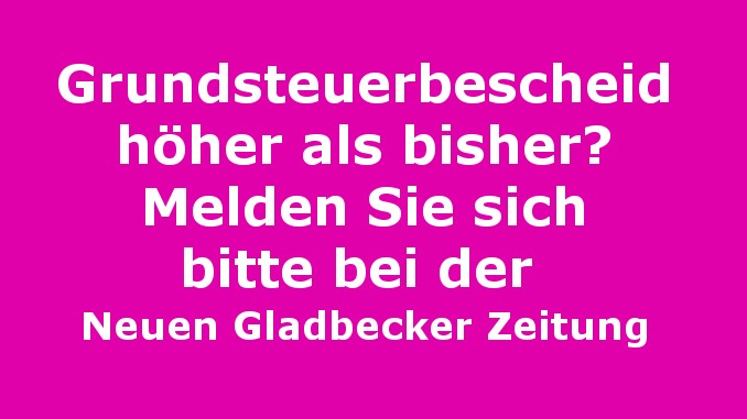 Grundsteuerbescheid Gladbeck