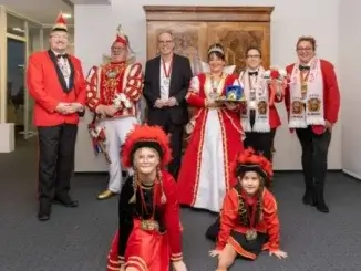 Stadtprinzenpaar in der Volksbank Gladbeck