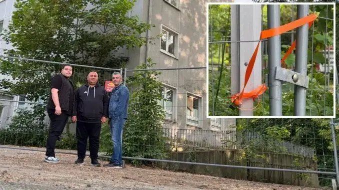 Bauzaun Busforthof 18 Dilettantischer Bauzaun - Soziales Bündnis enttäuscht