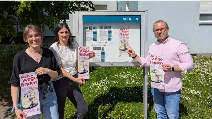 Plakatkampagne Auswege finden bei häuslicher Gewalt Anstieg weiblicher Opfer häuslicher Gewalt