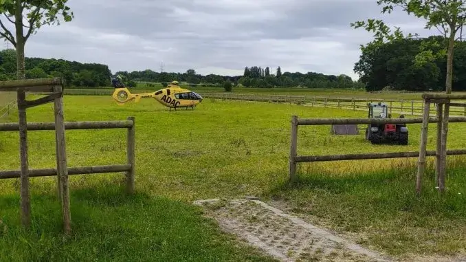 Schwerer Arbeitsunfall auf landwirtschaftlichem Betrieb