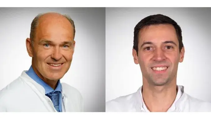 Chefarzt Prof. Dr. Bernhard Planz und Oberarzt Dr. Mirko Maek iTIND bei Prostatavergrößerung