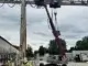 Arbeiter in 12 Meter Höhe eingeklemmt