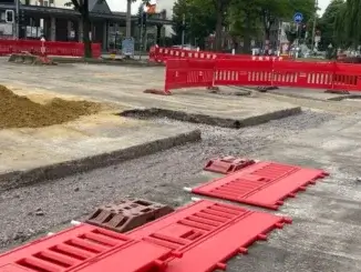 Sperrung an der Kreuzung Bülser-/Buersche Straße