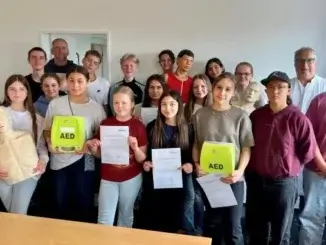 Reanimationstraining für Schulsanitäter