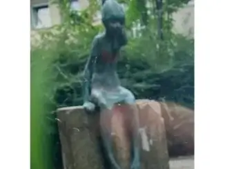 Skulptur von Dieben entwendet