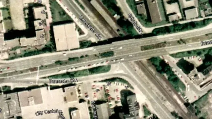 historisches Luftbild der Buerschen Straße - RVR_ergebnis Skandal um die Buersche Straße in Gladbeck?