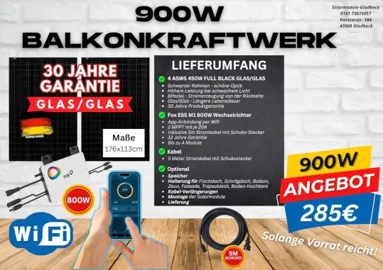 Angebot Balkonkraftwerk