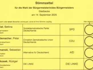 Stimmzettel zur Bürgermeisterwahl irritiert