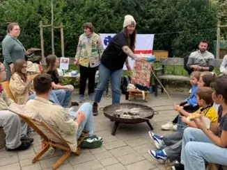 Erntedankfest am interkulturellen Hochbeetgarten