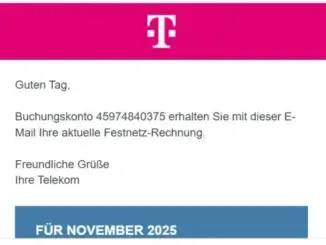 "Telekom-Rechnungen" ein Fake - Vorsicht!