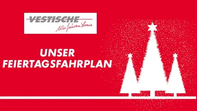 Busfahrten der Vestischen an den Feiertagen