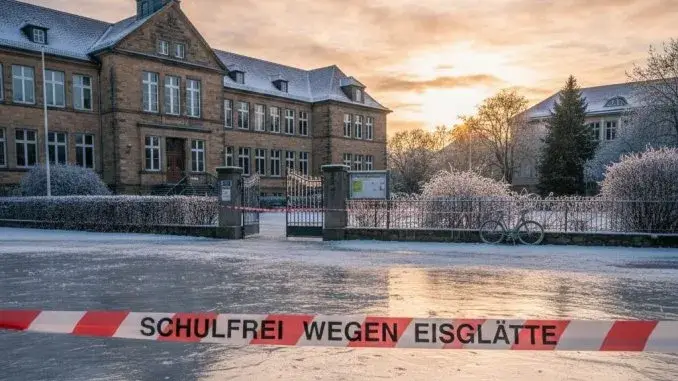 Schulfrei: am 12.01.26 kein Präsenzunterricht wegen Glättegefahr