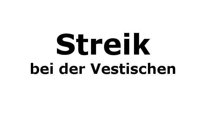 Streik bei der Vestischen Streik der Vestischen am 2. Februar in Gladbeck