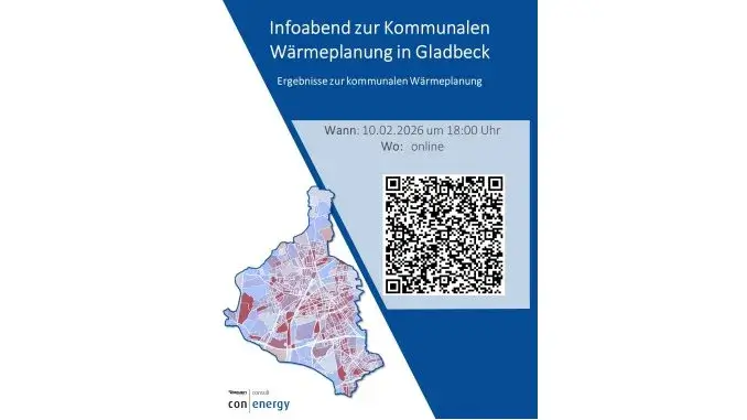 Wärmeplanung in Gladbeck: Online-Veranstaltung