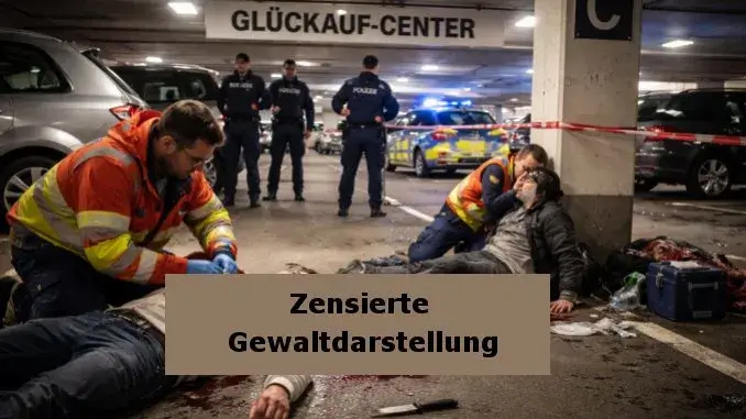 Messerstecherei im Parkhaus sorgt für Aufregung