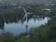 Energieversorgung: Erstes Windrad in einem Teich