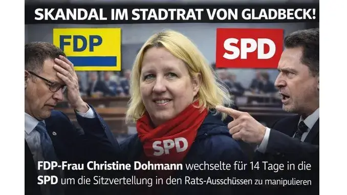 FDP Christine Dohmann FDP-Dohmann war 14 Tage SPD-Fraktionsmitglied
