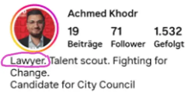 Lawyer (Anwalt) Ahmed Khodr 