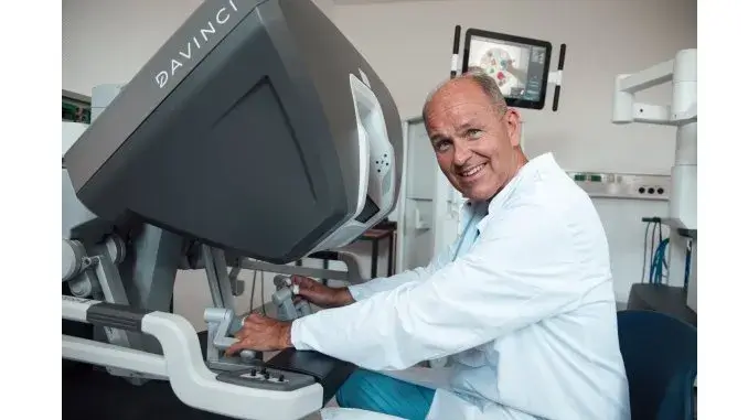 Ultraschallsonde mit dem DaVinci-System
