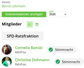 Christine Dohmann wird als SPD-Mitglied geführt