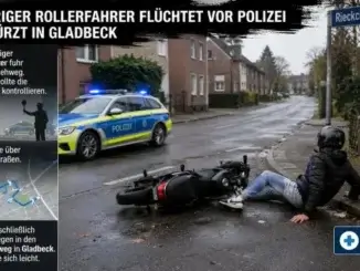 Flucht mit Roller: Polizei verfolgt Fahrer