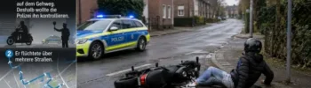 Flucht mit Roller: Polizei verfolgt Fahrer